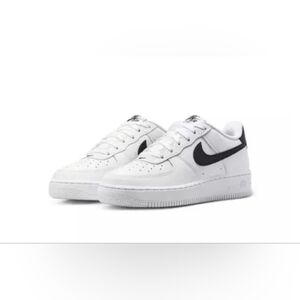 Nike Air Force One White & Black New In Box W Sz 7.5/ 6youth